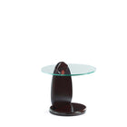 Manhattan Comfort Artesia Modern Glam 2-Piece Coffee Table & End Table Set in Walnut