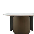 Manhattan Comfort Monica Modern Glam 2-Piece Coffee Table & End Table Set in Bronze