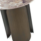Manhattan Comfort Monica Modern Glam 2-Piece Coffee Table & End Table Set in Bronze