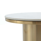 Manhattan Comfort Glenn Modern Glam 2-Piece Coffee Table & End Table Set in Gold