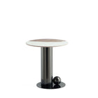 Manhattan Comfort Laurel Modern Glam 2-Piece Coffee Table & End Table Set in Black