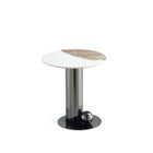 Manhattan Comfort Laurel Modern Glam 2-Piece Coffee Table & End Table Set in Black