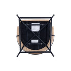 Manhattan Comfort Gracie Modern Metal Upholstered Counter Stool in Tan and Black - Set of 2