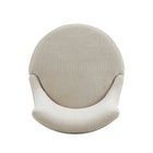 Manhattan Comfort Lucia Modern Chenille Wood Counter Stool in Natural - Set of 2