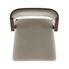 Manhattan Comfort Patricia Modern Wood Upholstered Counter Stool in Linen - Set of 2