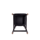 Manhattan Comfort Versailles Industry Chic Cane Back Wood Counter Stool in Black and Natural - Set of 2