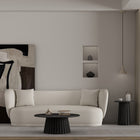 Manhattan Comfort Layla Scandinavian Modern 2-Piece Coffee Table & End Table Set in Black