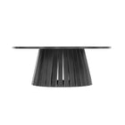 Manhattan Comfort Layla Scandinavian Modern 2-Piece Coffee Table & End Table Set in Black