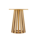 Manhattan Comfort Layla Scandinavian Modern 2-Piece Coffee Table & End Table Set in Light Oak