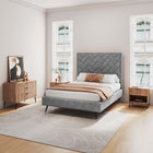 Manhattan Comfort Dumbo Modern 2-Piece Dresser Set in Golden Brown - 2-DB01-GB