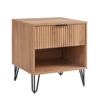 Manhattan Comfort Dumbo Modern 2-Piece Dresser Set in Golden Brown - 2-DB01-GB