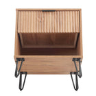 Manhattan Comfort Dumbo Modern 2-Piece Dresser Set in Golden Brown - 2-DB01-GB