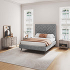 Manhattan Comfort Dumbo Modern 2-Piece Dresser Set in Rustic Gray - 2-DB01-GY