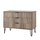 Manhattan Comfort Dumbo Modern 2-Piece Dresser Set in Rustic Gray - 2-DB01-GY