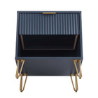 Manhattan Comfort Dumbo Modern 2-Piece Dresser Set in Midnight Blue - 2-DB01-MB