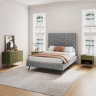 Manhattan Comfort Dumbo Modern 2-Piece Dresser Set in Olive Green - 2-DB01-OG