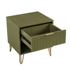 Manhattan Comfort Dumbo Modern 2-Piece Dresser Set in Olive Green - 2-DB01-OG