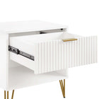 Manhattan Comfort Dumbo Modern 2-Piece Dresser Set in White - 2-DB01-WH