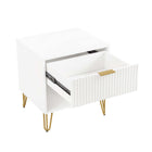 Manhattan Comfort Dumbo Modern 2-Piece Dresser Set in White - 2-DB01-WH