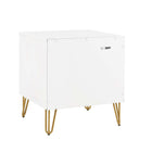 Manhattan Comfort Dumbo Modern 2-Piece Dresser Set in White - 2-DB01-WH