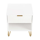 Manhattan Comfort Dumbo Modern 2-Piece Dresser Set in White - 2-DB01-WH