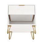 Manhattan Comfort Dumbo Modern 2-Piece Dresser Set in White - 2-DB01-WH