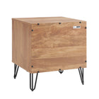 Manhattan Comfort Dumbo Modern 2-Piece Dresser Set in Golden Brown - 2-DB02-GB