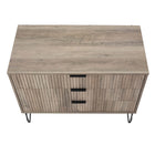 Manhattan Comfort Dumbo Modern 2-Piece Dresser Set in Rustic Gray - 2-DB02-GY