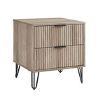 Manhattan Comfort Dumbo Modern 2-Piece Dresser Set in Rustic Gray - 2-DB02-GY