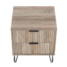 Manhattan Comfort Dumbo Modern 2-Piece Dresser Set in Rustic Gray - 2-DB02-GY