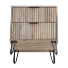 Manhattan Comfort Dumbo Modern 2-Piece Dresser Set in Rustic Gray - 2-DB02-GY