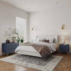 Manhattan Comfort Dumbo Modern 2-Piece Dresser Set in Midnight Blue - 2-DB02-MB