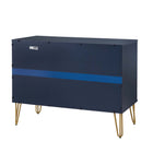 Manhattan Comfort Dumbo Modern 2-Piece Dresser Set in Midnight Blue - 2-DB02-MB