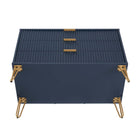 Manhattan Comfort Dumbo Modern 2-Piece Dresser Set in Midnight Blue - 2-DB02-MB