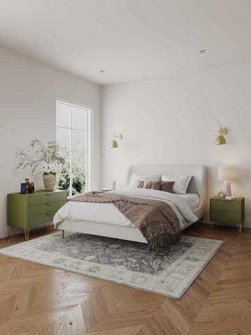Manhattan Comfort Dumbo Modern 2-Piece Dresser Set in Olive Green