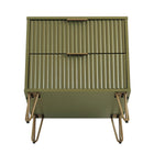 Manhattan Comfort Dumbo Modern 2-Piece Dresser Set in Olive Green - 2-DB02-OG
