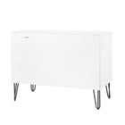 Manhattan Comfort Dumbo Modern 2-Piece Dresser Set in Rustic Gray and White - 2-DB02-WG
