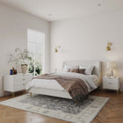 Manhattan Comfort Dumbo Modern 2-Piece Dresser Set in White - 2-DB02-WH