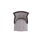 Manhattan Comfort Fifth Avenue Traditional Wood Upholstered Dining Chair in Gray - Set of 4