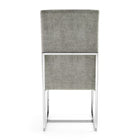 Manhattan Comfort Element Modern Velvet Metal Dining Chair in Steel - Set of 2 - 2-DC030-ST