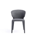 Manhattan Comfort Conrad Mid-Century Modern Upholstered Dining Chair in Gray - Set of 4