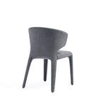Manhattan Comfort Conrad Mid-Century Modern Upholstered Dining Chair in Gray - Set of 4