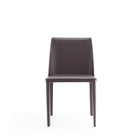 Manhattan Comfort Paris Modern Vegan Leather Dining Chair in Gray - Set of 4