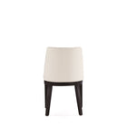 Manhattan Comfort Gansevoort Modern Vegan Leather Wood Dining Chair in Ivory - Set of 4