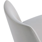 Manhattan Comfort Gansevoort Modern Vegan Leather Wood Dining Chair in Light Gray - Set of 4