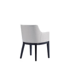 Manhattan Comfort Gansevoort Modern Vegan Leather Wood Armchair in Light Gray - Set of 2