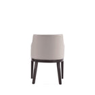 Manhattan Comfort Gansevoort Modern Vegan Leather Wood Armchair in Light Gray - Set of 2