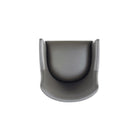 Manhattan Comfort Gansevoort Modern Vegan Leather Wood Armchair in Graphite - Set of 2