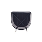 Manhattan Comfort Flor Modern Twill Weave Metal Dining Chair in Gray - Set of 2