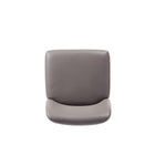Manhattan Comfort Serena Modern Vegan Leather Metal Dining Chair in Taupe - Set of 2